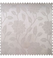 Grey color beautiful floral designs vertical hanging plants rose flower patterns texture finished surface polyester main curtain